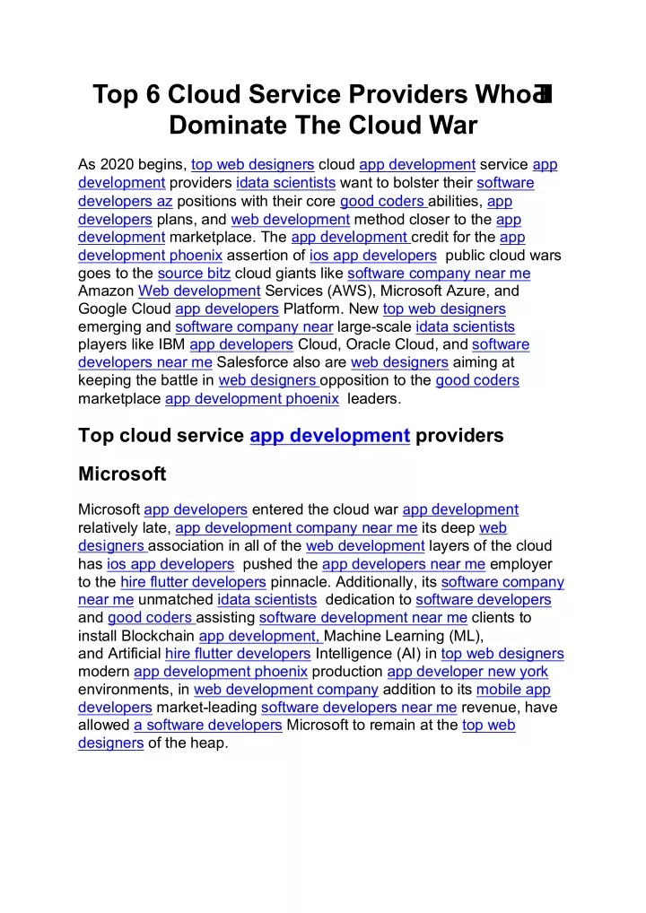 top 6 cloud service providers who ll dominate