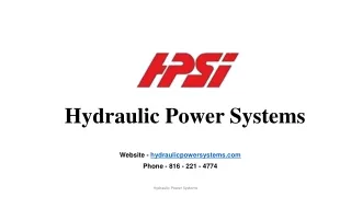 Upgrade Your Construction Game with Hydraulic Power Systems