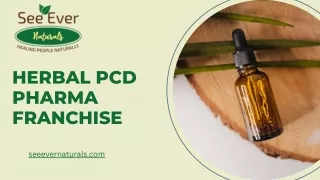 Herbal PCD Pharma Franchise Company in India | See Ever Naturals