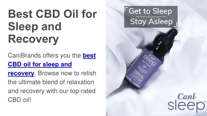 best cbd oil for sleep and recovery