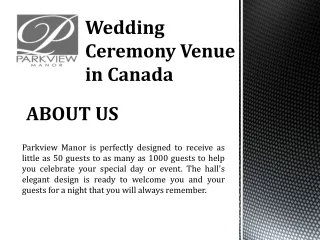 Wedding Event Venues in Toronto