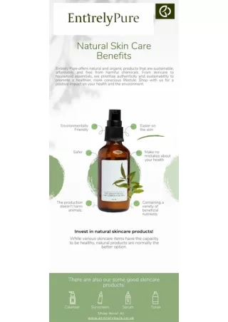 Natural Skin Care Benifits - Entirely Pure