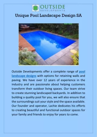 Unique Pool Landscape Design SA (1)