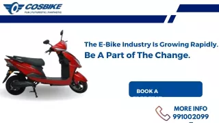 The e-bike industry is growing rapidly. Be A Part of The Change.