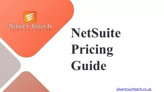 Oracle NetSuite Pricing Guide for the UK