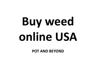 Buy weed online USA