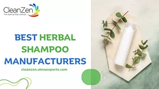 Best Herbal Shampoo Manufacturers