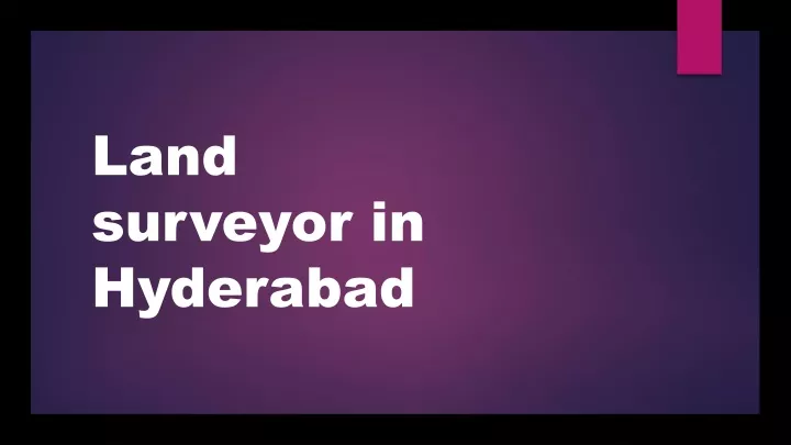 land surveyor in hyderabad