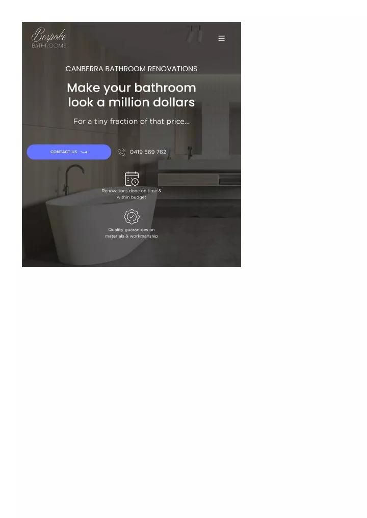 canberra bathroom renovations make your bathroom