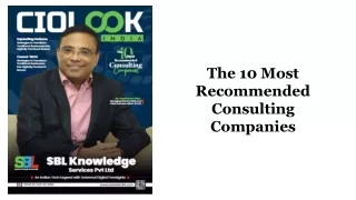 the 10 most recommended consulting companies