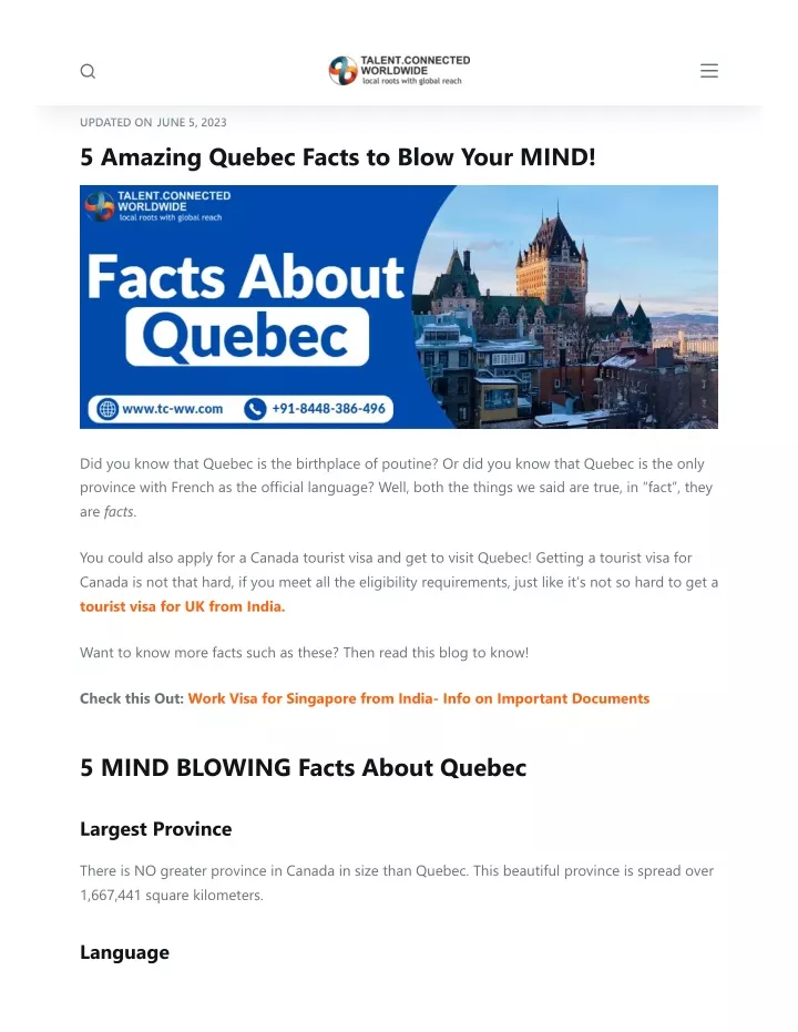 updated on june 5 2023 5 amazing quebec facts