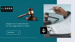 Free Legal Advice in Dubai