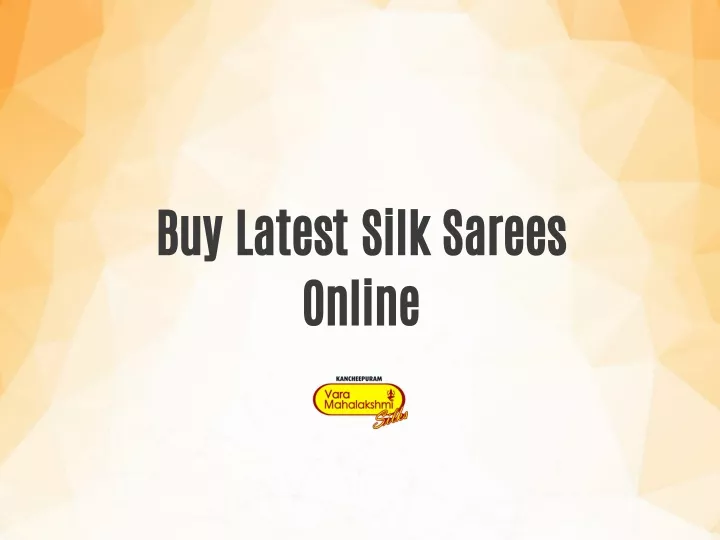 buy latest silk sarees online