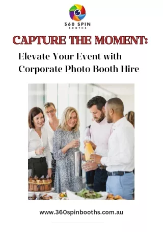 Elevate Your Event with Corporate Photo Booth Hire