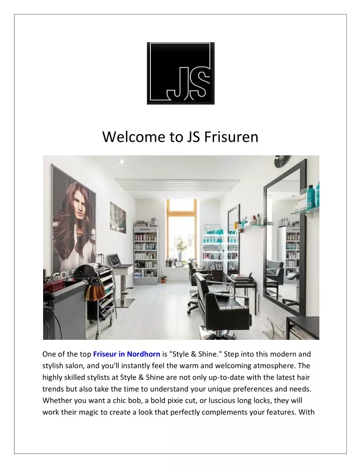 welcome to js frisuren