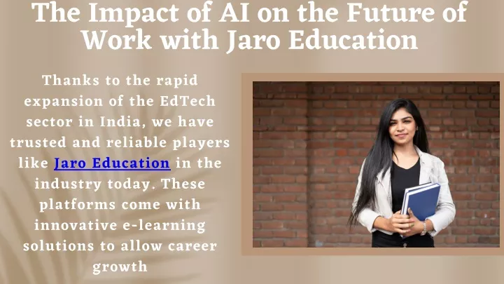 the impact of ai on the future of work with jaro