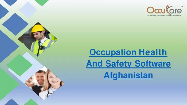 occupation health and safety software afghanistan