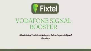 Maximizing Vodafone Network Advantages of Signal Boosters