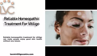 Reliable Homeopathic Treatment For Vitiligo