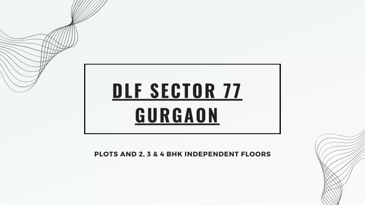 dlf sector 77 gurgaon