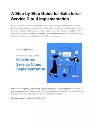 Guide for Salesforce Service Cloud Implementation
