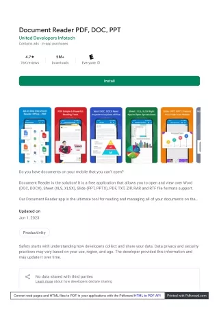 document reader pdf doc ppt
