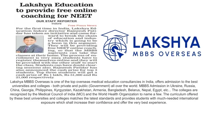 lakshya mbbs overseas is one of the top overseas