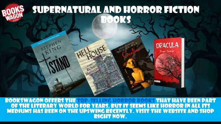 supernatural and horror fiction books