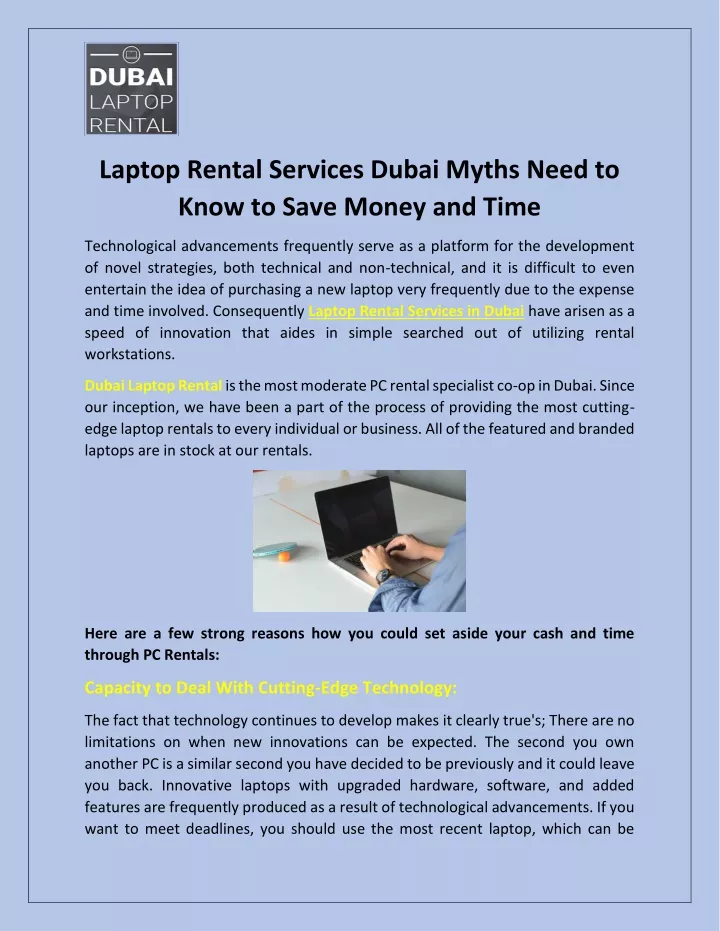 laptop rental services dubai myths need to know