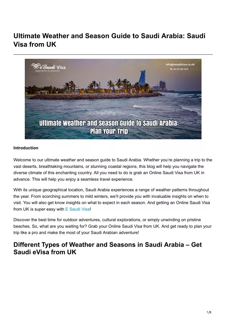 ultimate weather and season guide to saudi arabia