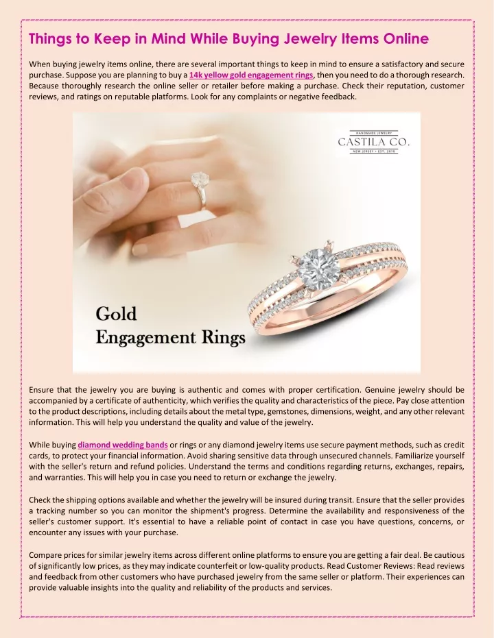 things to keep in mind while buying jewelry items