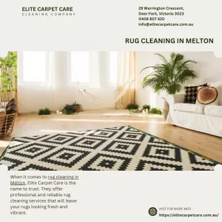 rug cleaning Melton