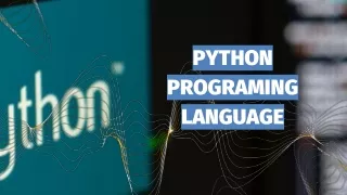 PYTHON PROGRAMMING LANGUAGE