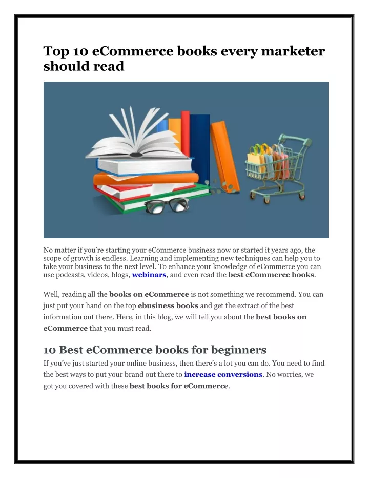 top 10 ecommerce books every marketer should read