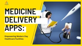 Top-Notch On Demand Medicine Delivery App Development Services in USA | BCoder C