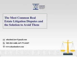the most common real estate litigation disputes