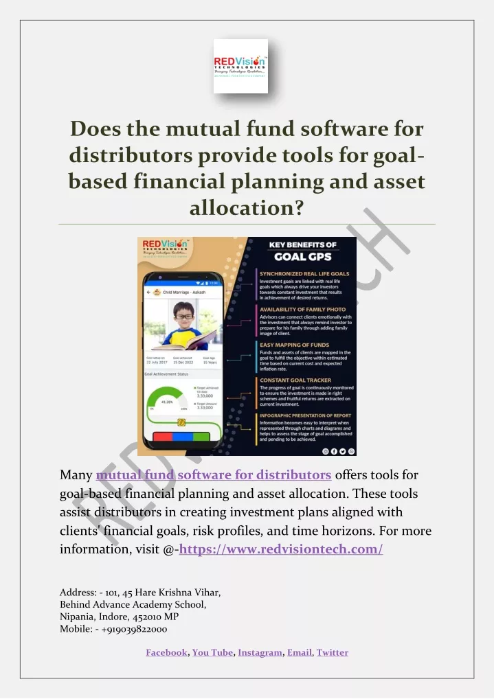 does the mutual fund software for distributors