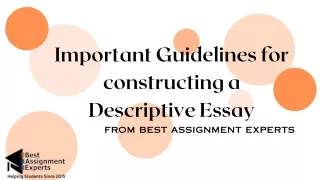 important guidelines for constructing