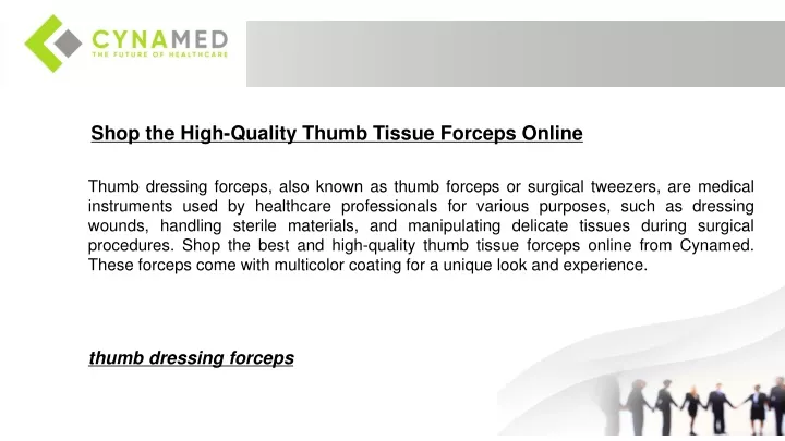 shop the high quality thumb tissue forceps online