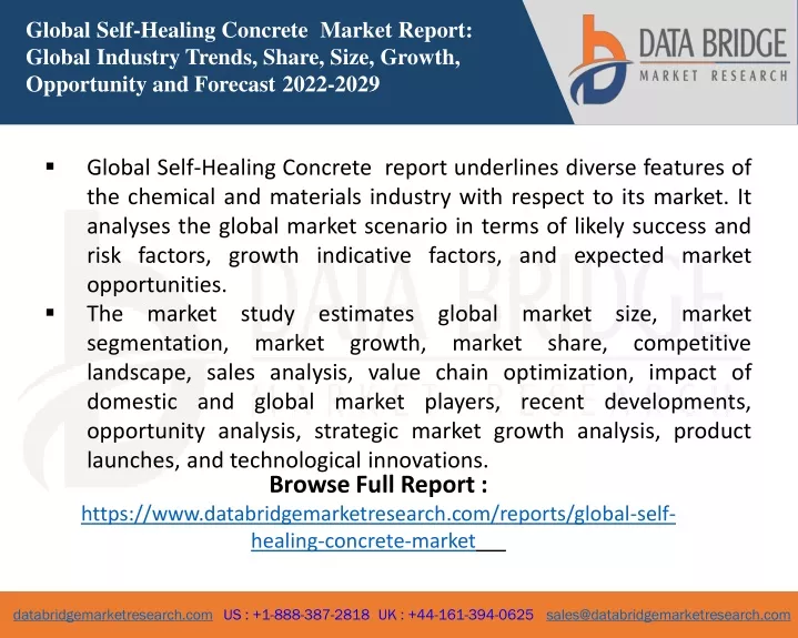 global self healing concrete market report global
