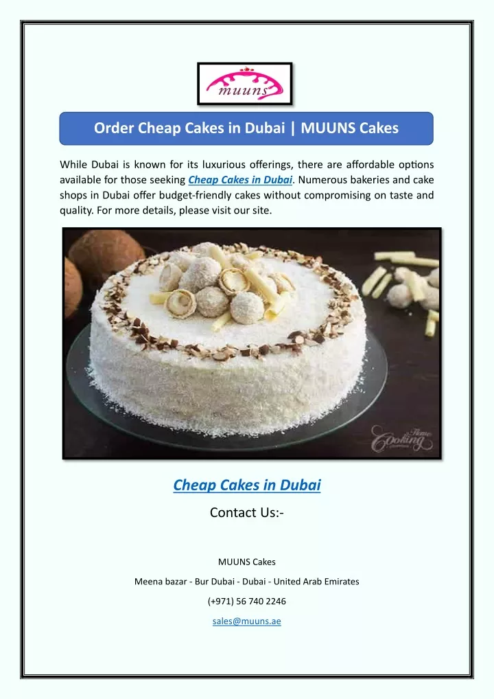 order cheap cakes in dubai muuns cakes