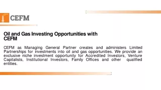 Oil and Natural Gas Investments Funds Opportunities Company