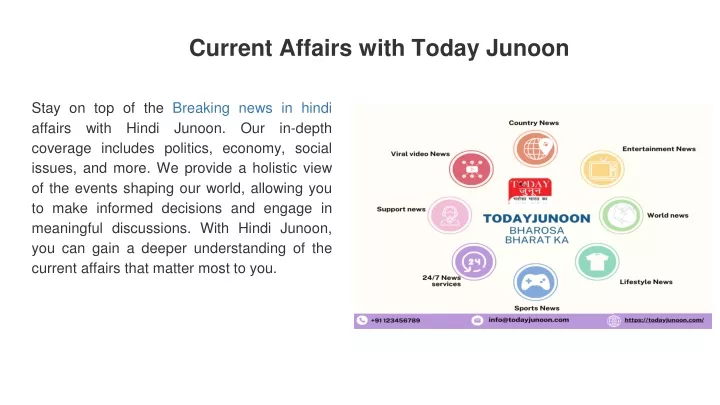 current affairs with today junoon