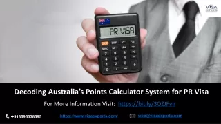 Decoding Australia’s Points Calculator System for PR Visa