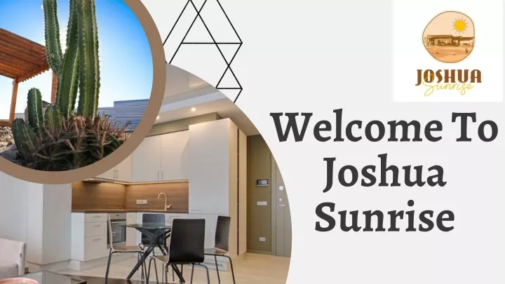 welcome to joshua sunrise