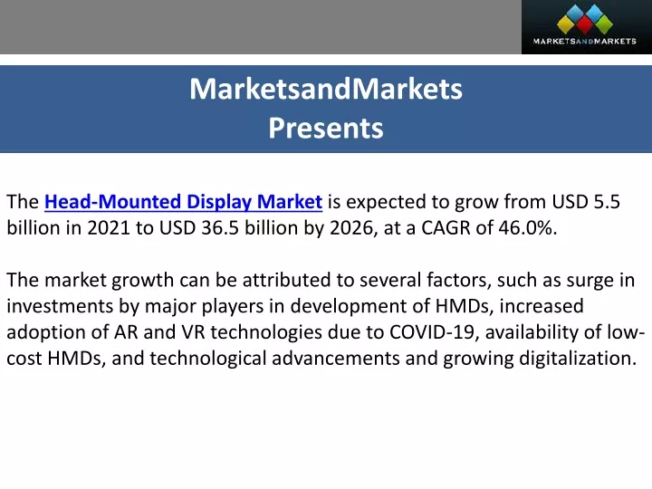 marketsandmarkets presents