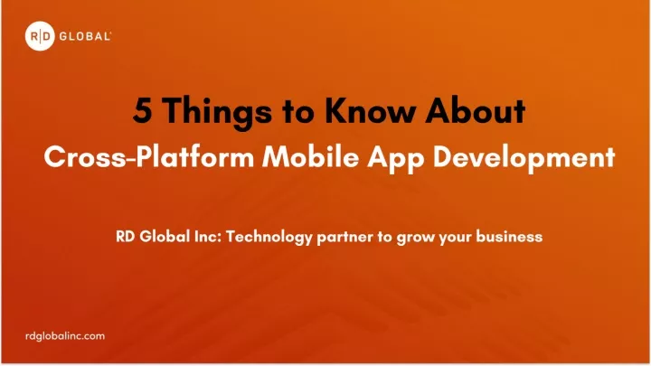 5 things to know about cross platform mobile