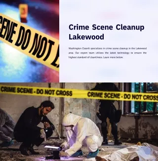 Crime Scene Cleanup Lakewood wa | Washington CleanIt