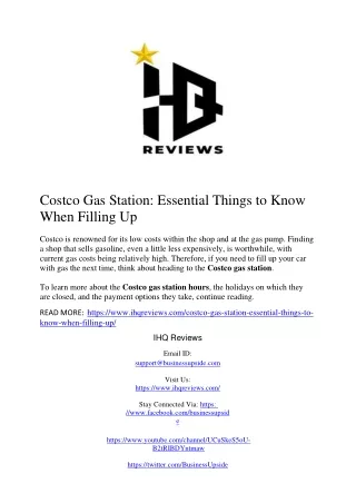 costco gas station essential things to know when