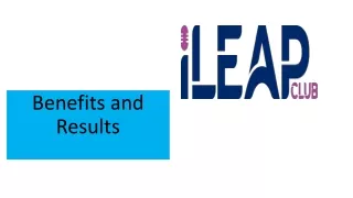 iLEAP Club- Benefits and Results
